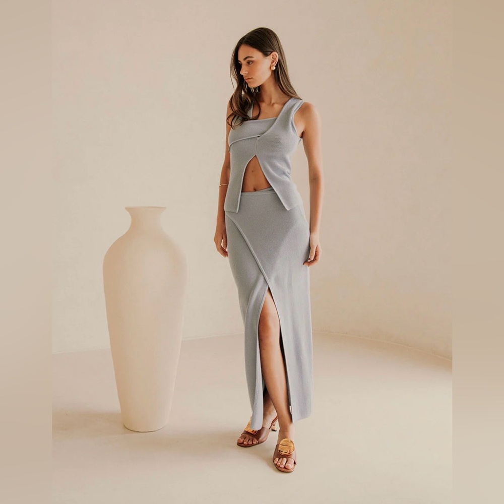 SABO Bridget Top and Skirt Set in Blue Size S